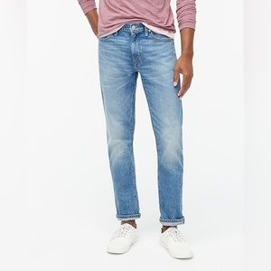 J Crew Men’s Vintage Flex Straight Leg Jean, Size 33x32, Montauk Wash, NWT